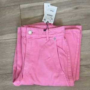 wide leg pink zara jeans